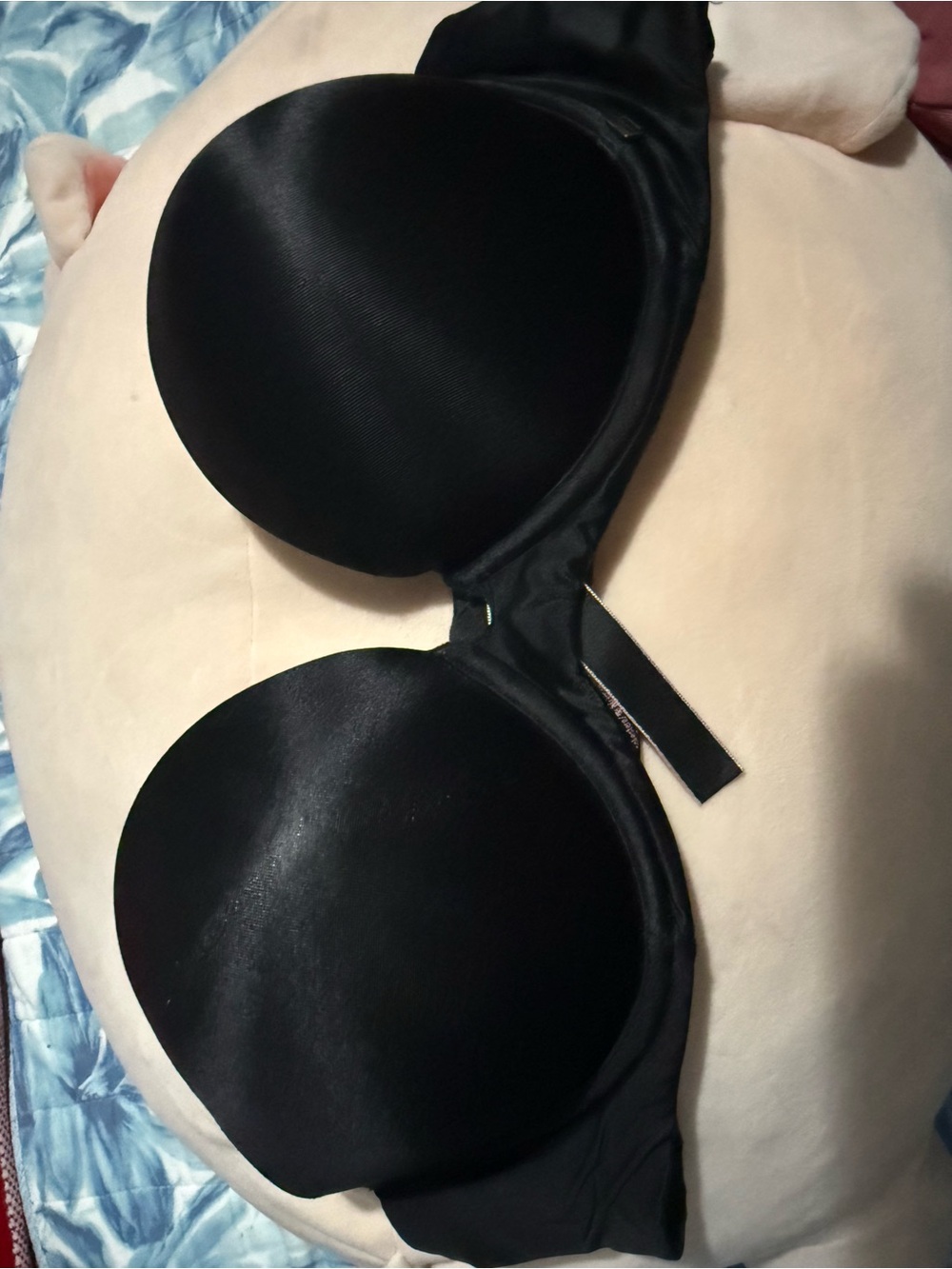 Victoria's Secret Black Strapless Smooth T-Shirt Bra